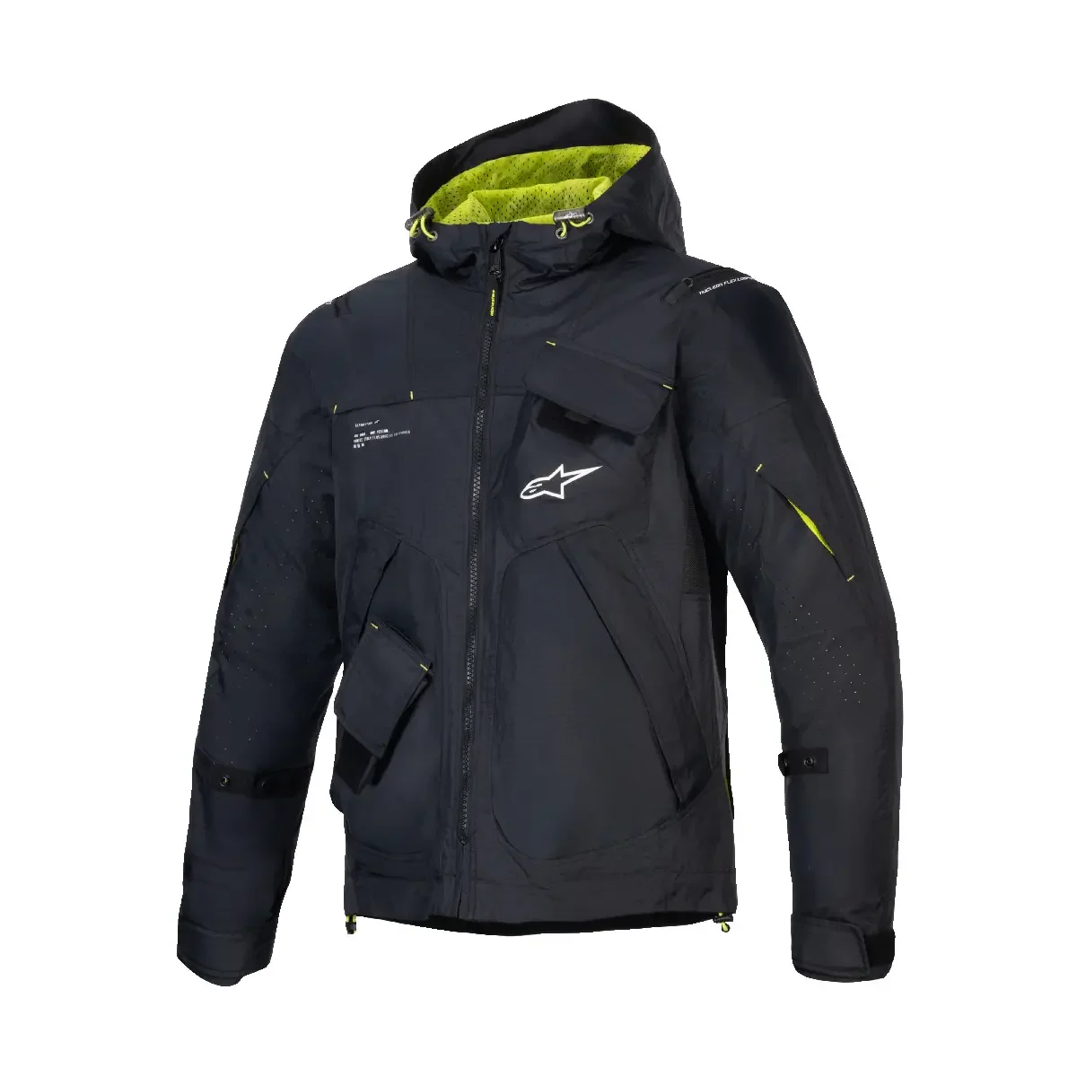 Jaqueta Alpinestars Masculina Mogress Air Preto/Branco/Verde Fluor